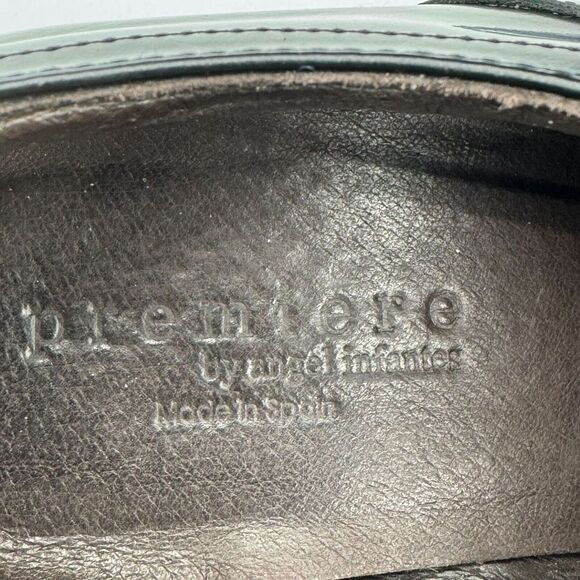 Angel Infantes Men's Leather Oxfords US 7.5 EU‎ 41 Black Burgundy Made in Spain - Picture 8 of 9